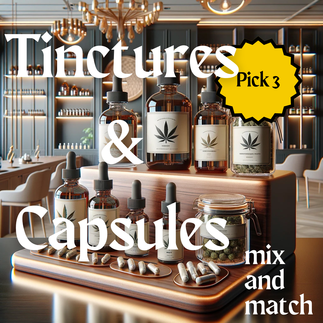 3 Pack Tinctures & Capsules – Mix and Match