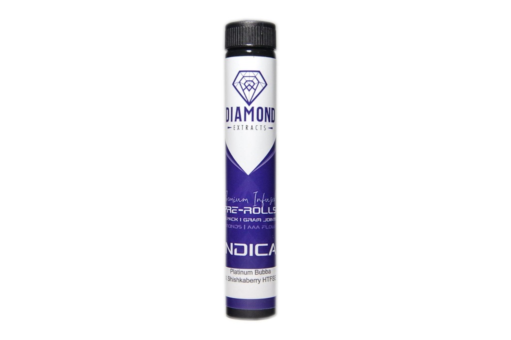 Diamond Pre-Rolls – HTFSE – Platinum Bubba x Shishkaberry (3 x 1g)
