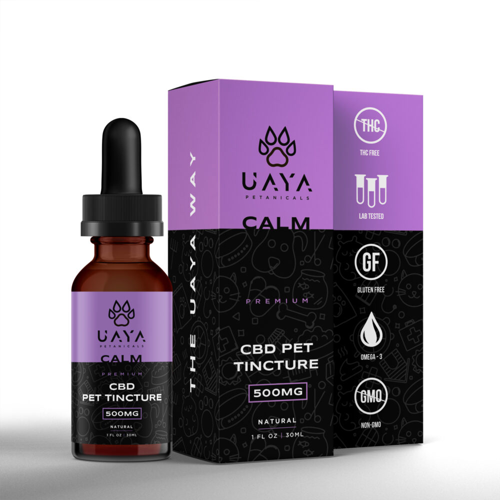 UAYA Tinctures 500mg – CBD Pet – Calm