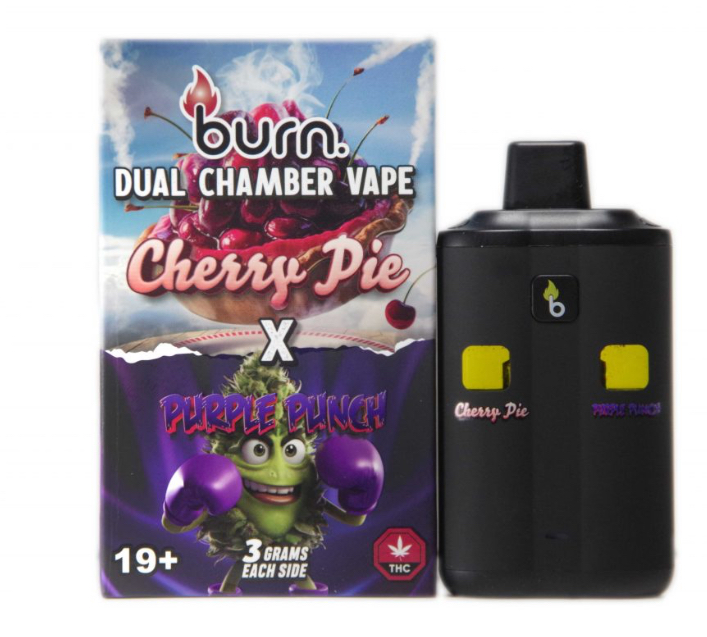 Burn Dual 6g Vape – Cherry Pie + Purple Punch