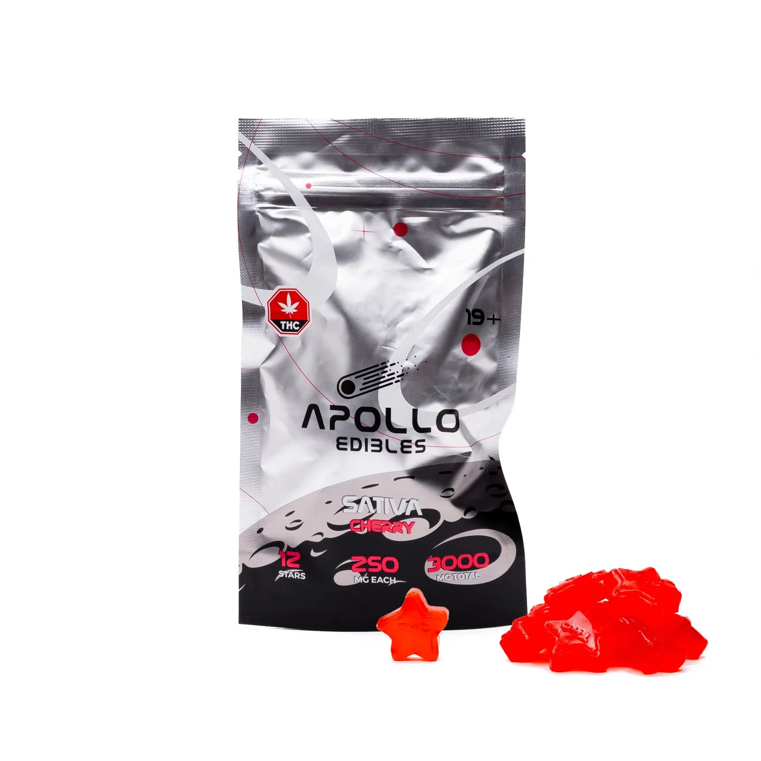 Apollo – Shooting Star Gummies (3000mg) – Cherry (Sativa)