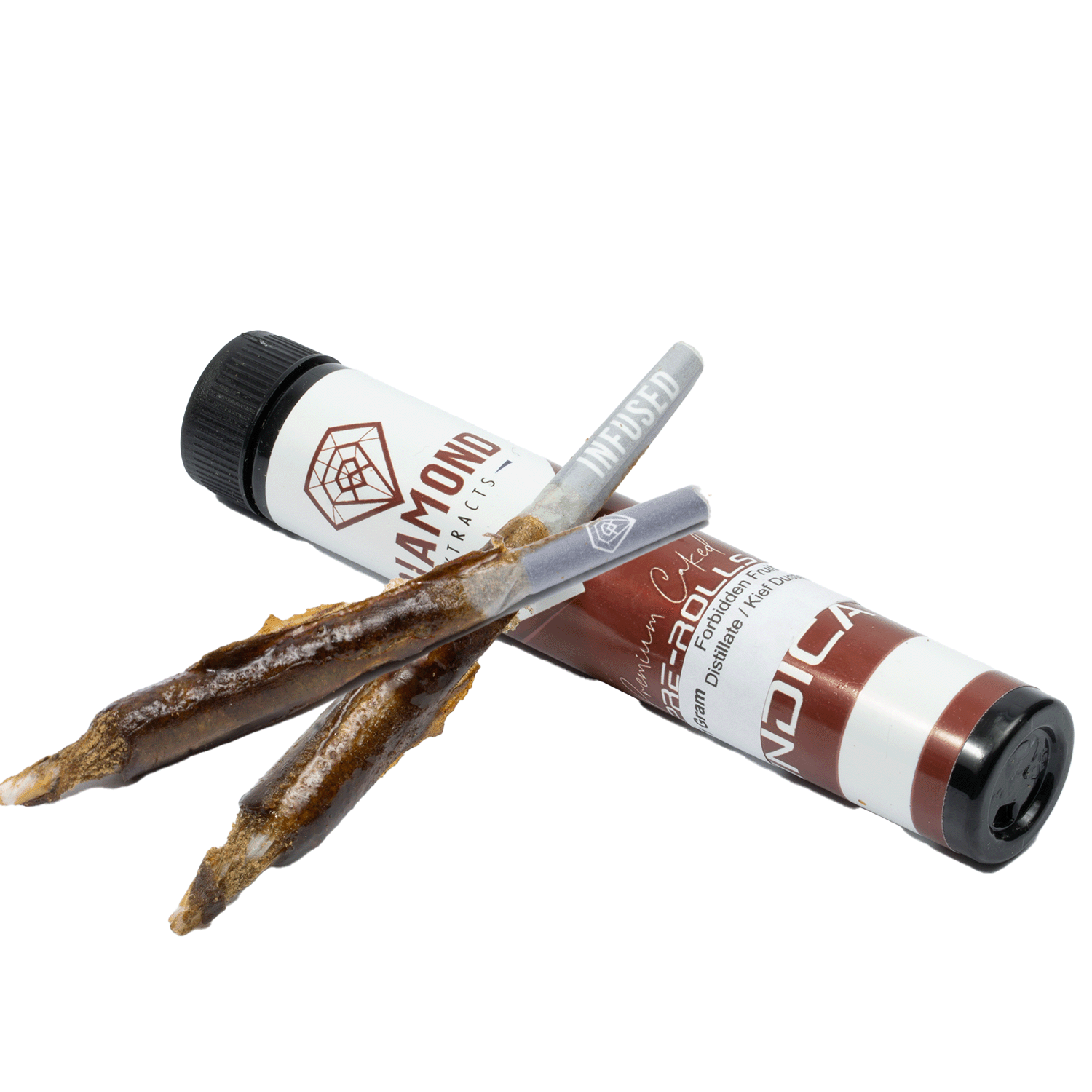 Diamond Pre-Rolls – Distillate/Kief Dusted – Forbidden Fruit (2 x 1g)
