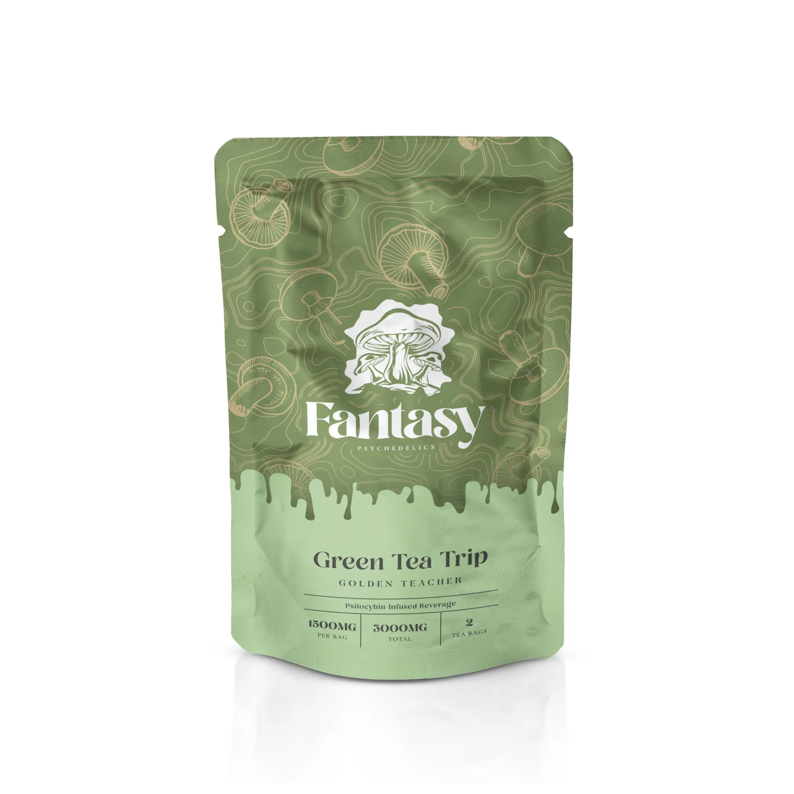 Fantasy Psychedelics Tea Bags – (Green Tea -x Golden Teacher)