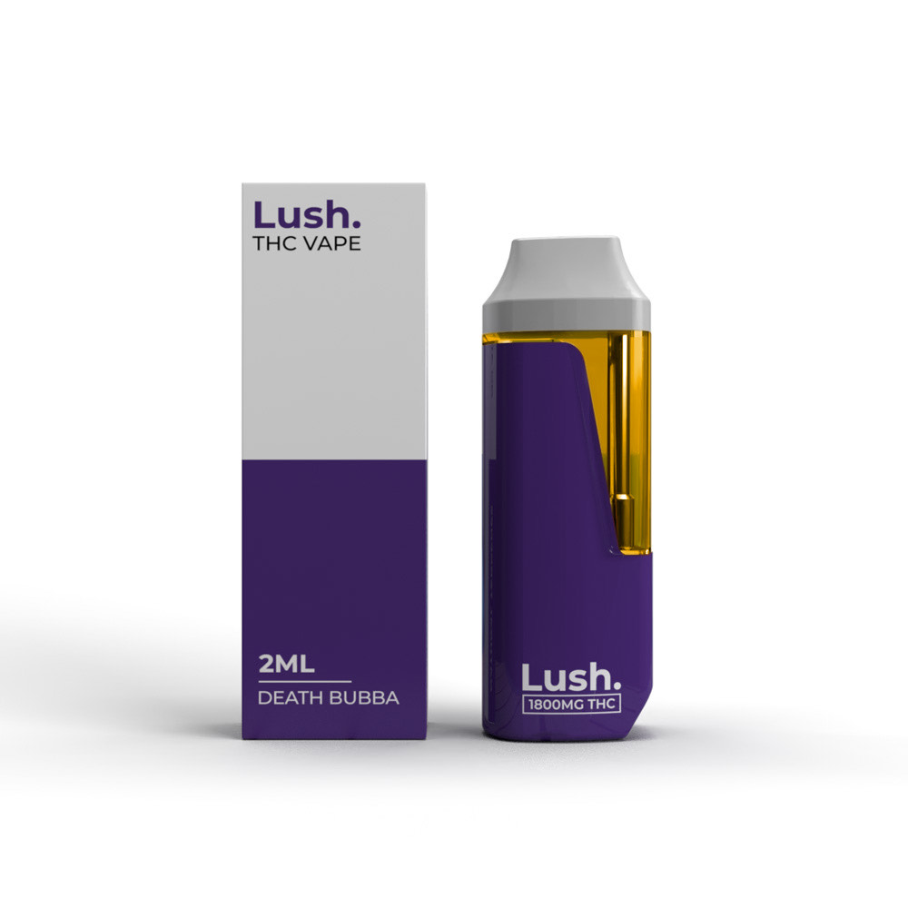 Lush – Discreet THC Disposable Vape (2 Grams) – Death Bubba (Indica)