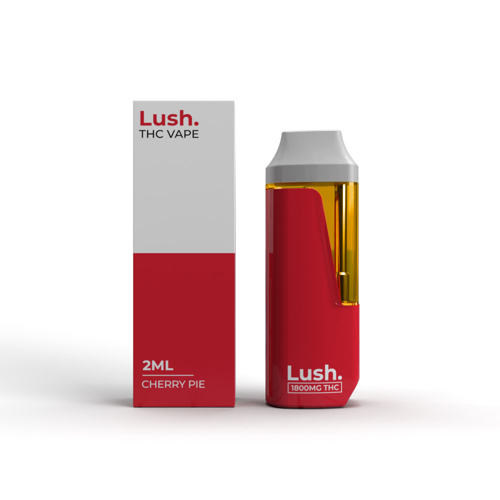 Lush – Discreet THC Disposable Vape (2 Grams) – Cherry Pie (Hybrid)