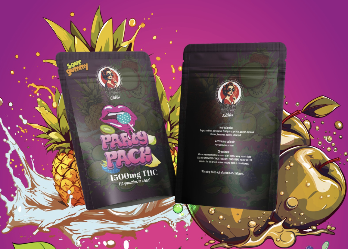 Mama Anne’s Edibles 1500mg – Party Pack Gummy (THC)