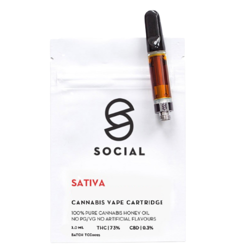 Social – Honey Oil Cartridge (1ML) – Sativa