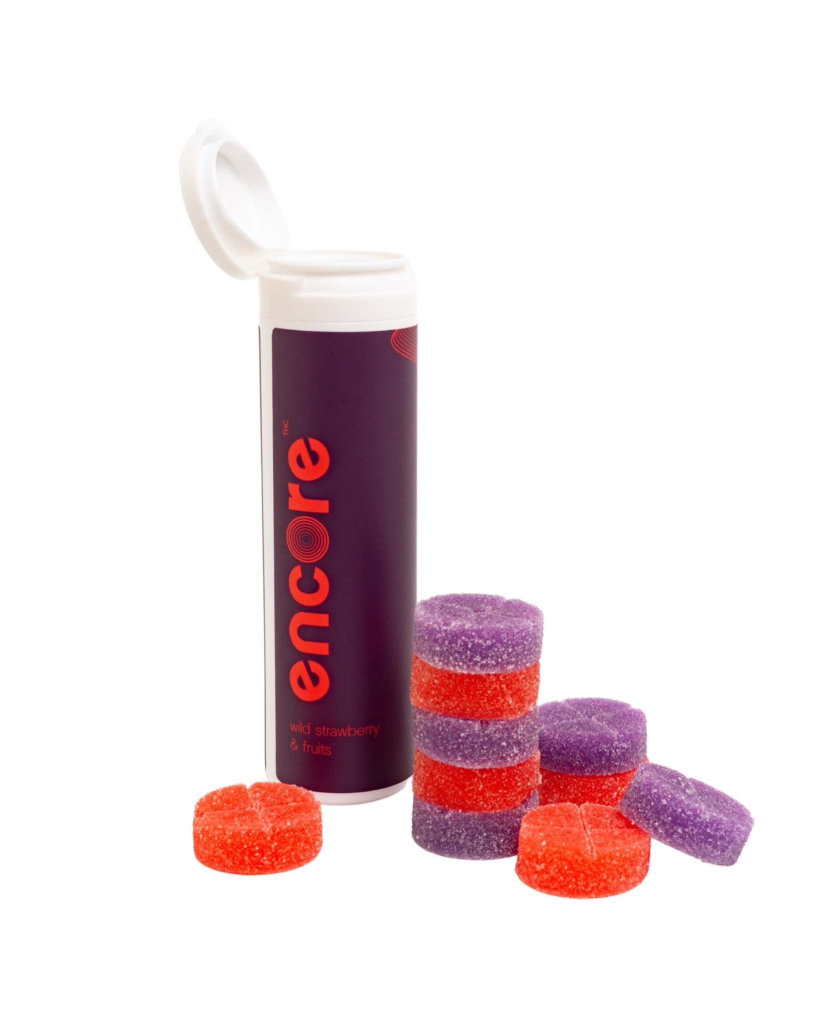 Encore – THC Gummies (600mg) – Wild Strawberry & Fruits