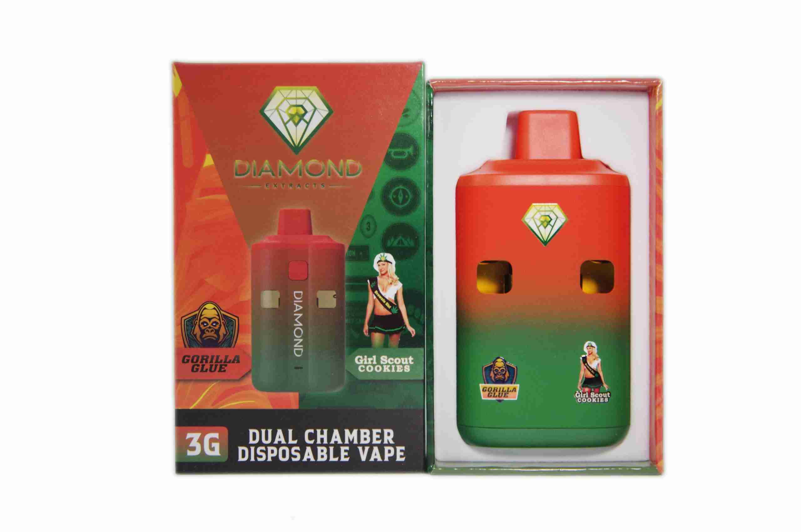 Diamond Dual Vapes 6g – Gorilla Glue x Girl Scout Cookies