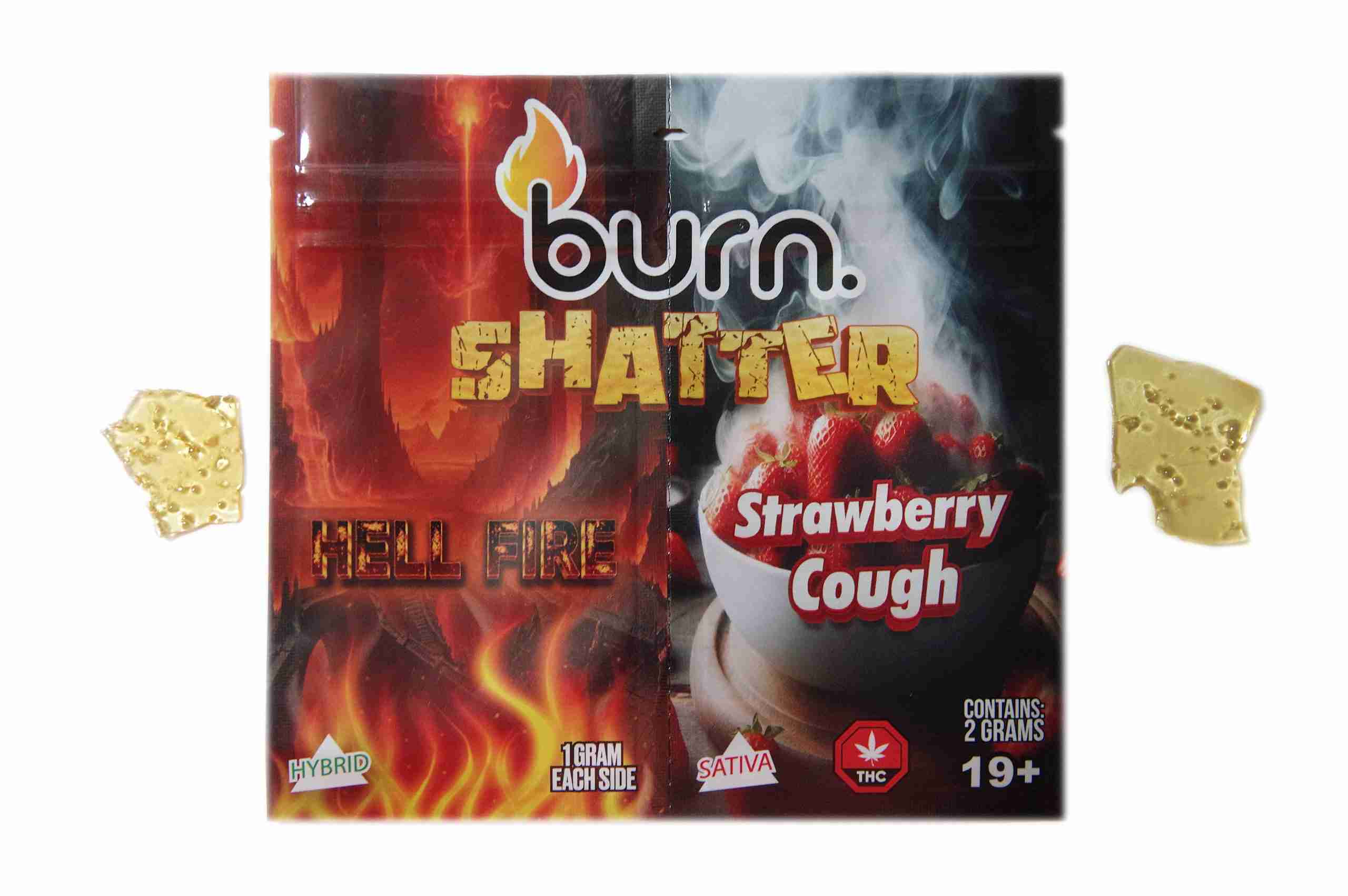 Burn Shatter 2 Grams – Hell Fire + Strawberry Cough