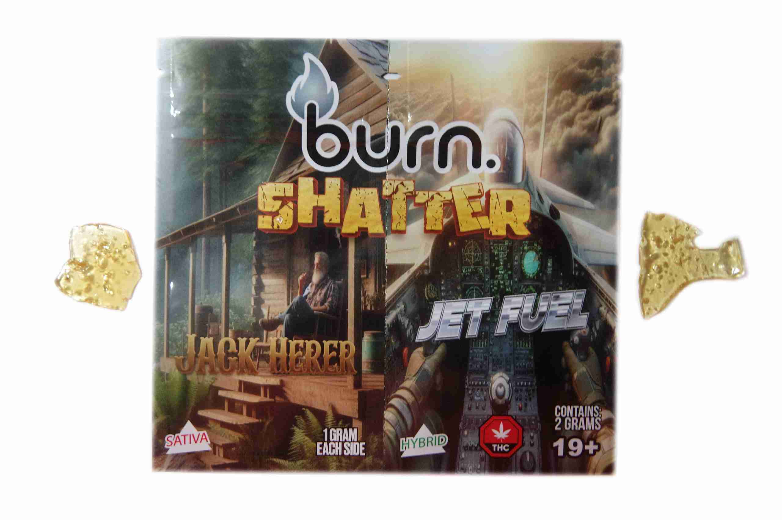 Burn Shatter 2 Grams – Jack Herer + Jet Fuel