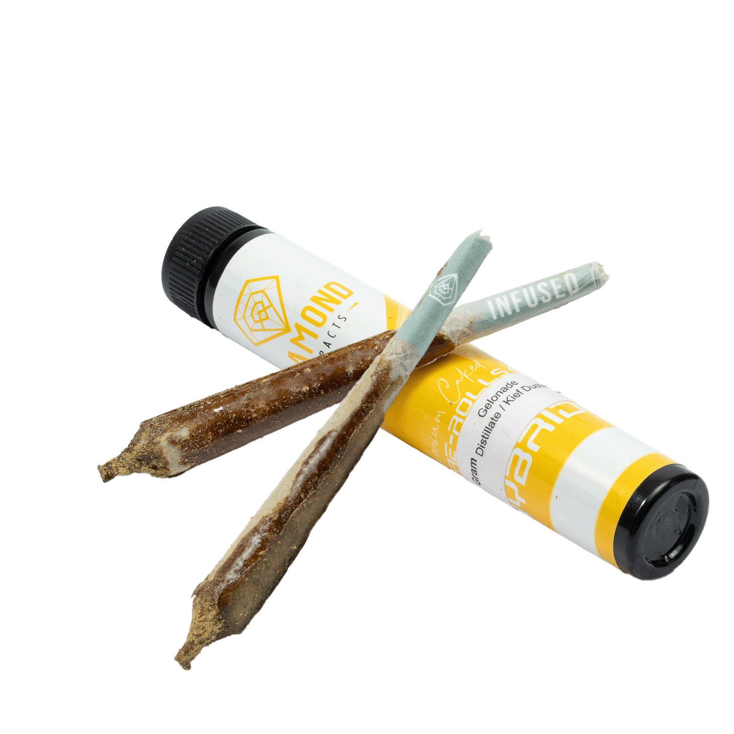 Diamond Pre-Rolls – Distillate/Kief Dusted – Gelonade (2 x 1g)