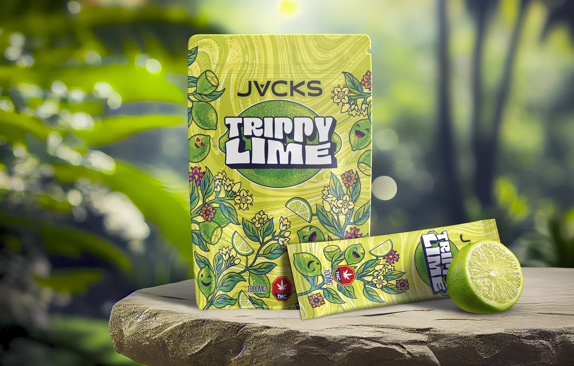 JACKS THC Powder Drink Mix – Trippy Lime 1000mg