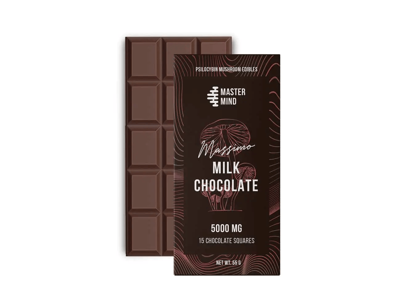 Mastermind – Funghi Chocolate Bar (5000mg) – Milk Chocolate