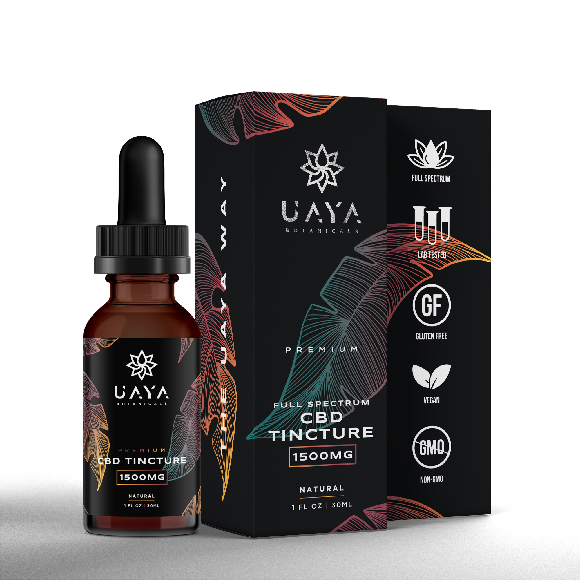 UAYA Tinctures 1500mg – CBD Full Spectrum