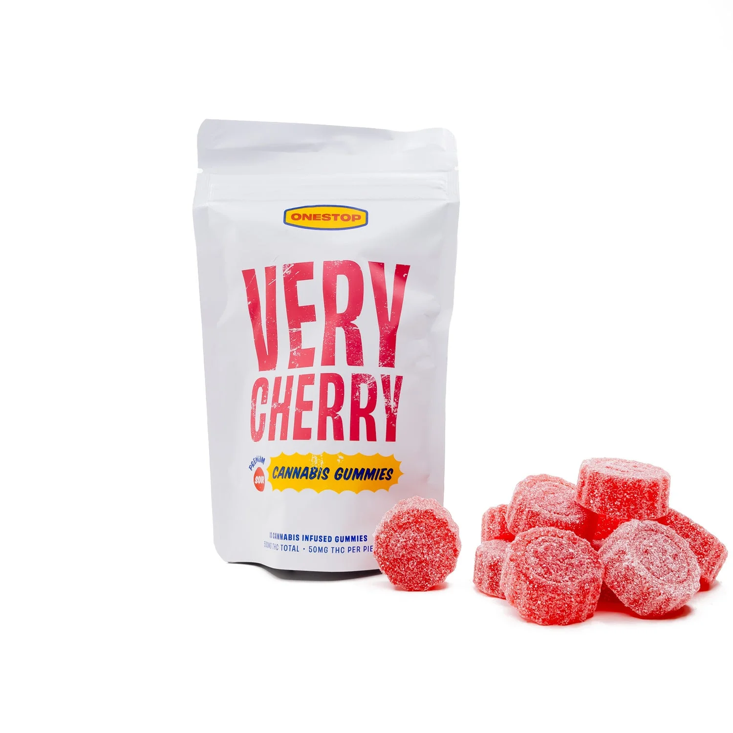 One Stop THC Gummies 500mg – Very Cherry
