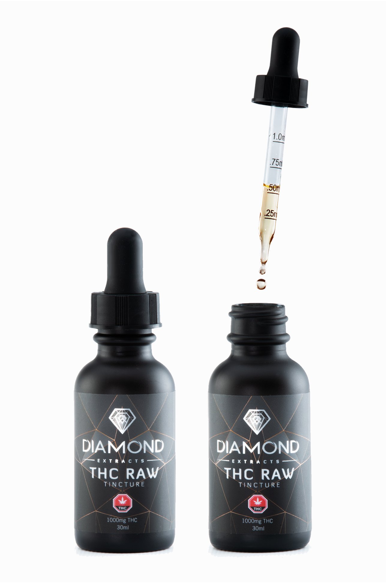 Diamond THC Tinctures 1000mg – Raw