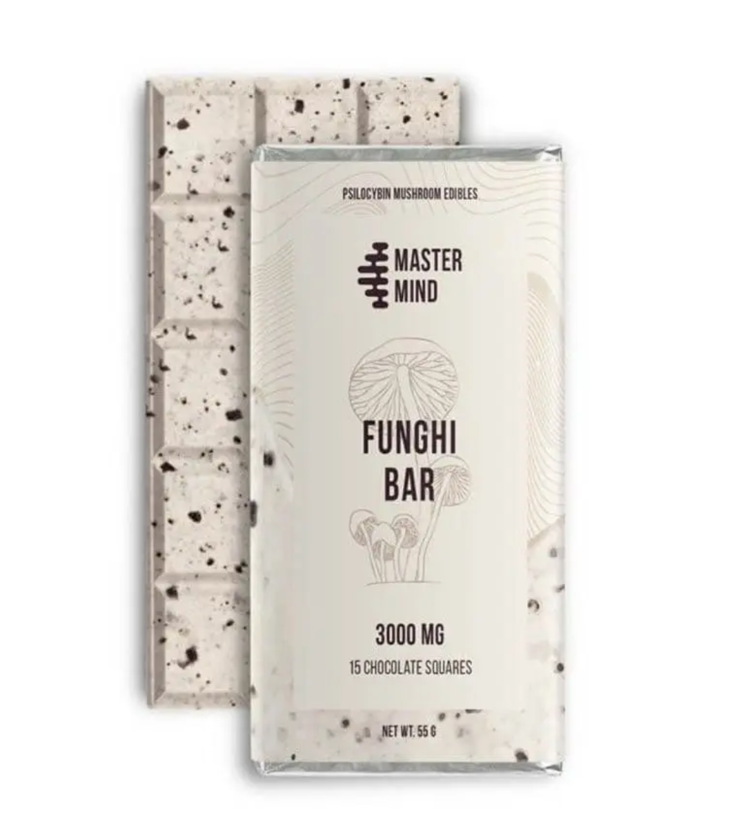 Mastermind – Funghi Chocolate Bar (3000mg) – Cookies & Cream