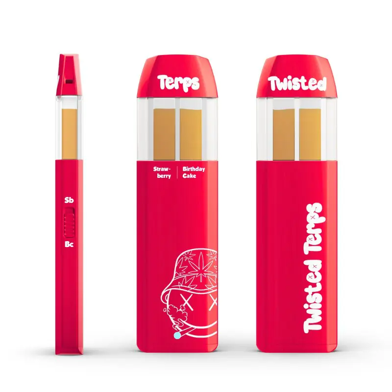 Twisted Terps Dual Chamber Vape 2ml – Strawberry x Birthday Cake