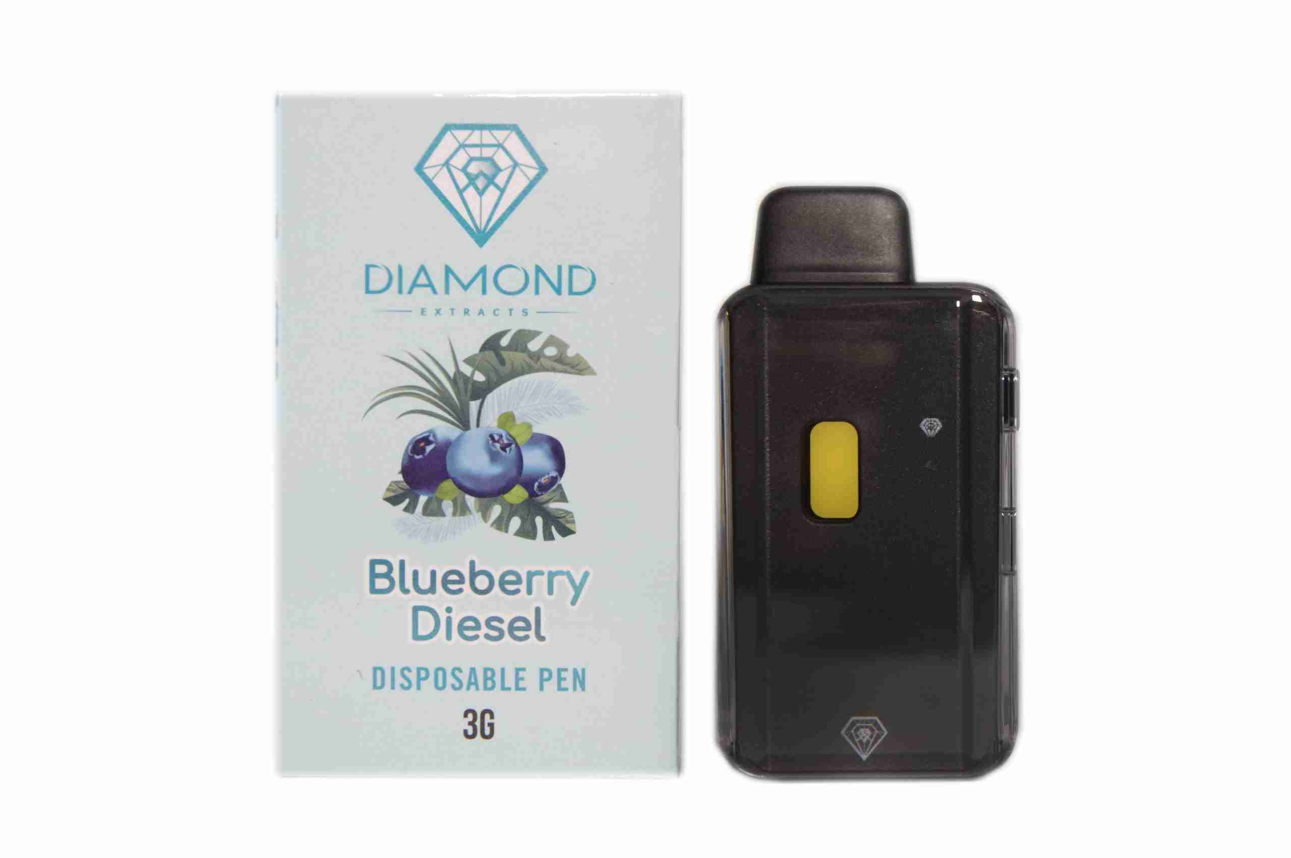 Diamond Disposable Vapes 3g – Blueberry Diesel (Indica)