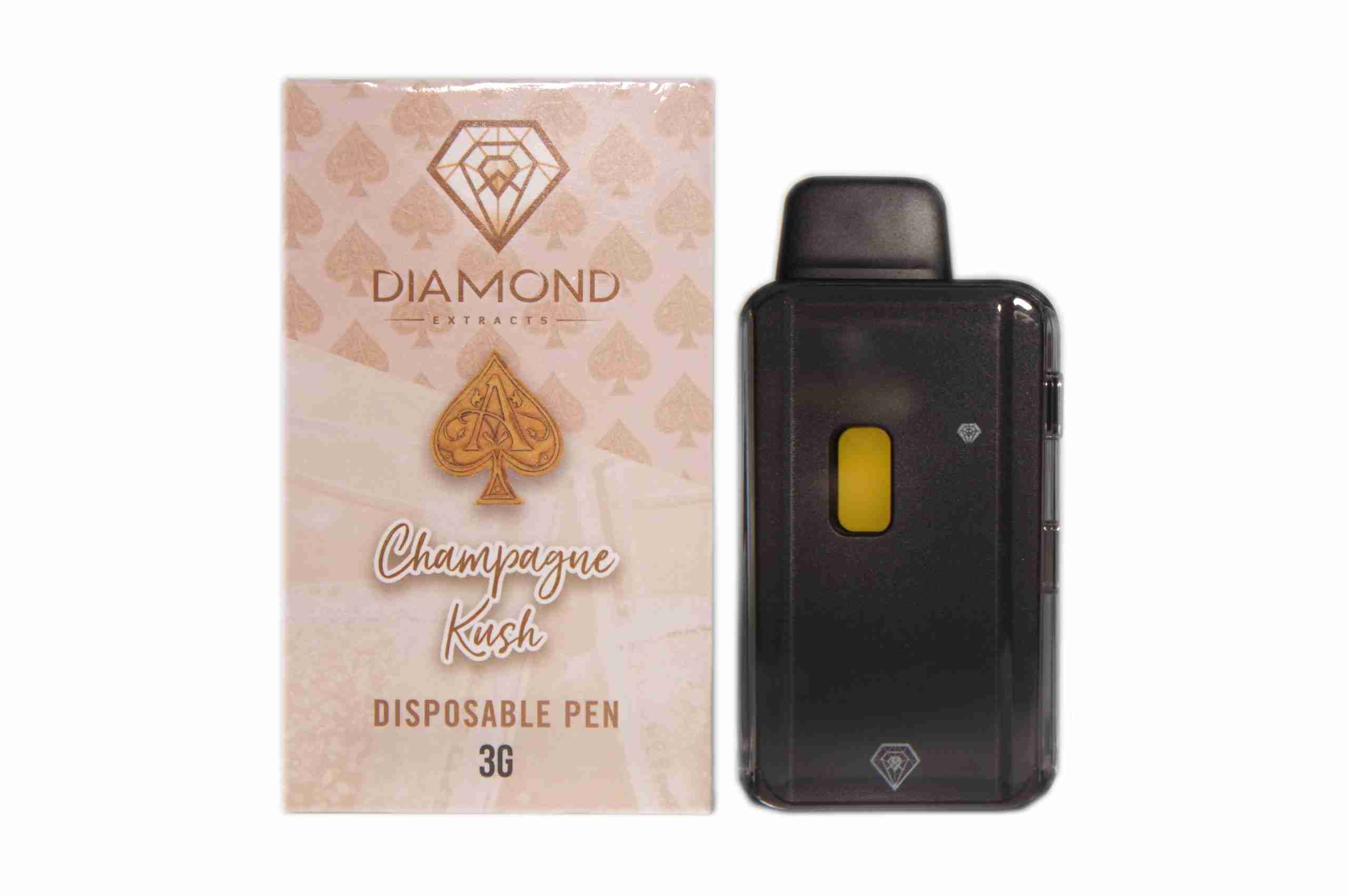 Diamond Disposable Vapes 3g – Champagne Kush (Hybrid)