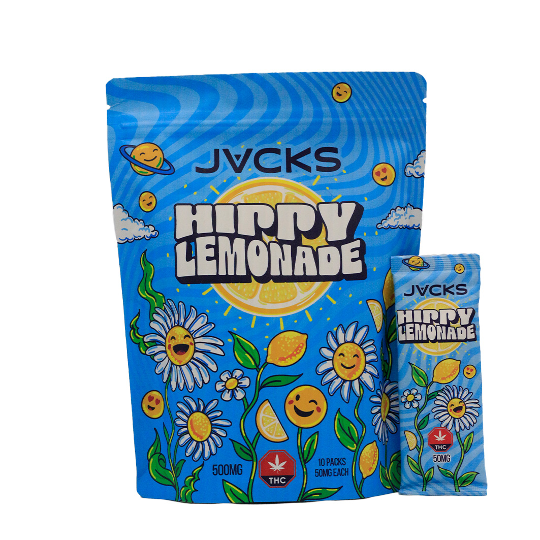 JACKS THC Powder Drink Mix – Hippy Lemonade 100mg