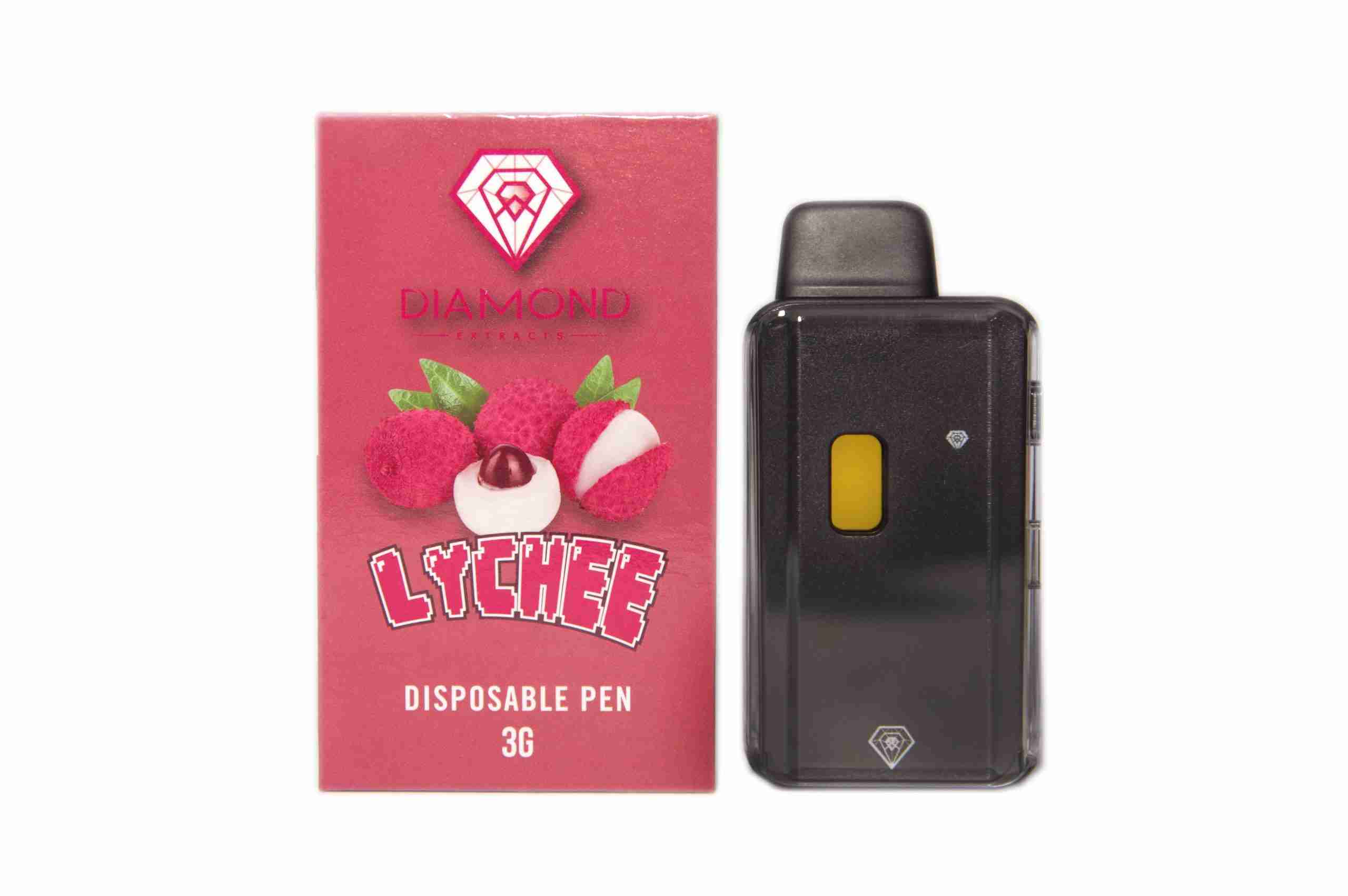 Diamond Disposable Vapes 3g – Lychee (Indica)