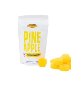 One Stop THC Gummies 500mg - Sour Pineapple