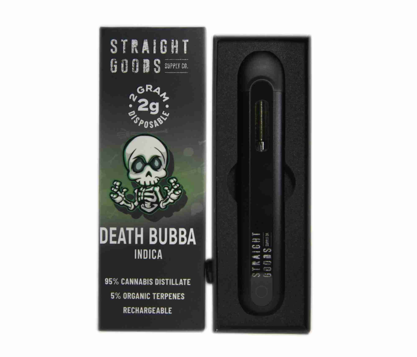 Straight Goods 2g Vape – Death Bubba (Indica)