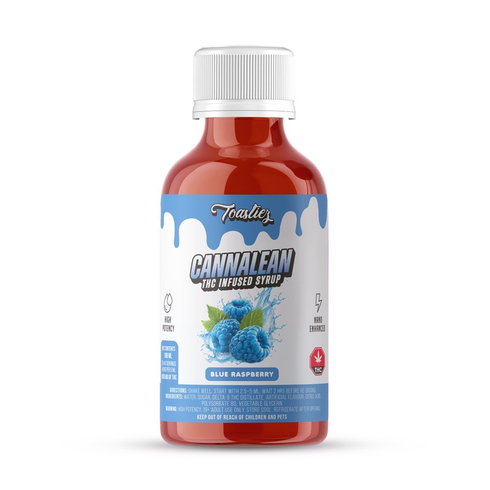 Toastiez Cannalean THC Syrup – Blue Raspberry