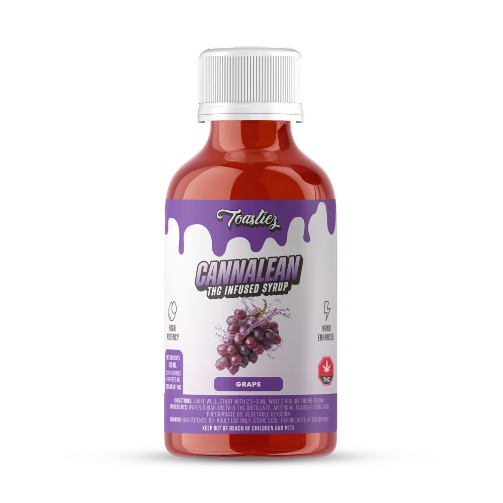 Toastiez Cannalean THC Syrup – Grape