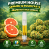 Premium House Ceramic 1g Rosin Carts – Grapefruit Haze (Hybrid)